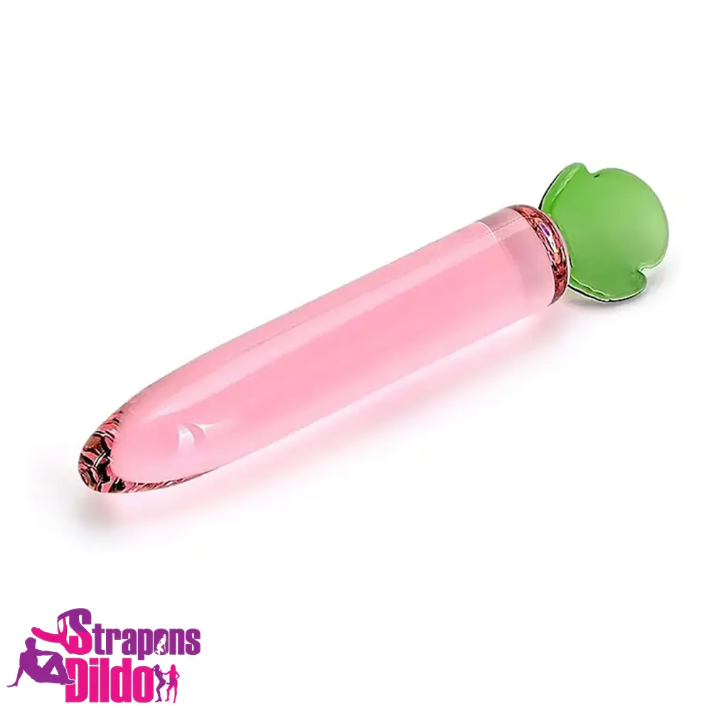 6.2in 7.5in 7.7in Multiple Colors Fruit Vegetable Crystal Glass Plug Dildo Strap ons Dildo