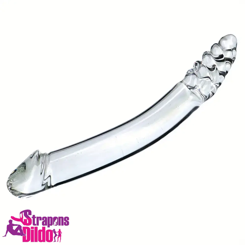 6.49in 8.26in Glass Dual Heads Dildo For Anal Vaginal Masturbator Strap ons Dildo