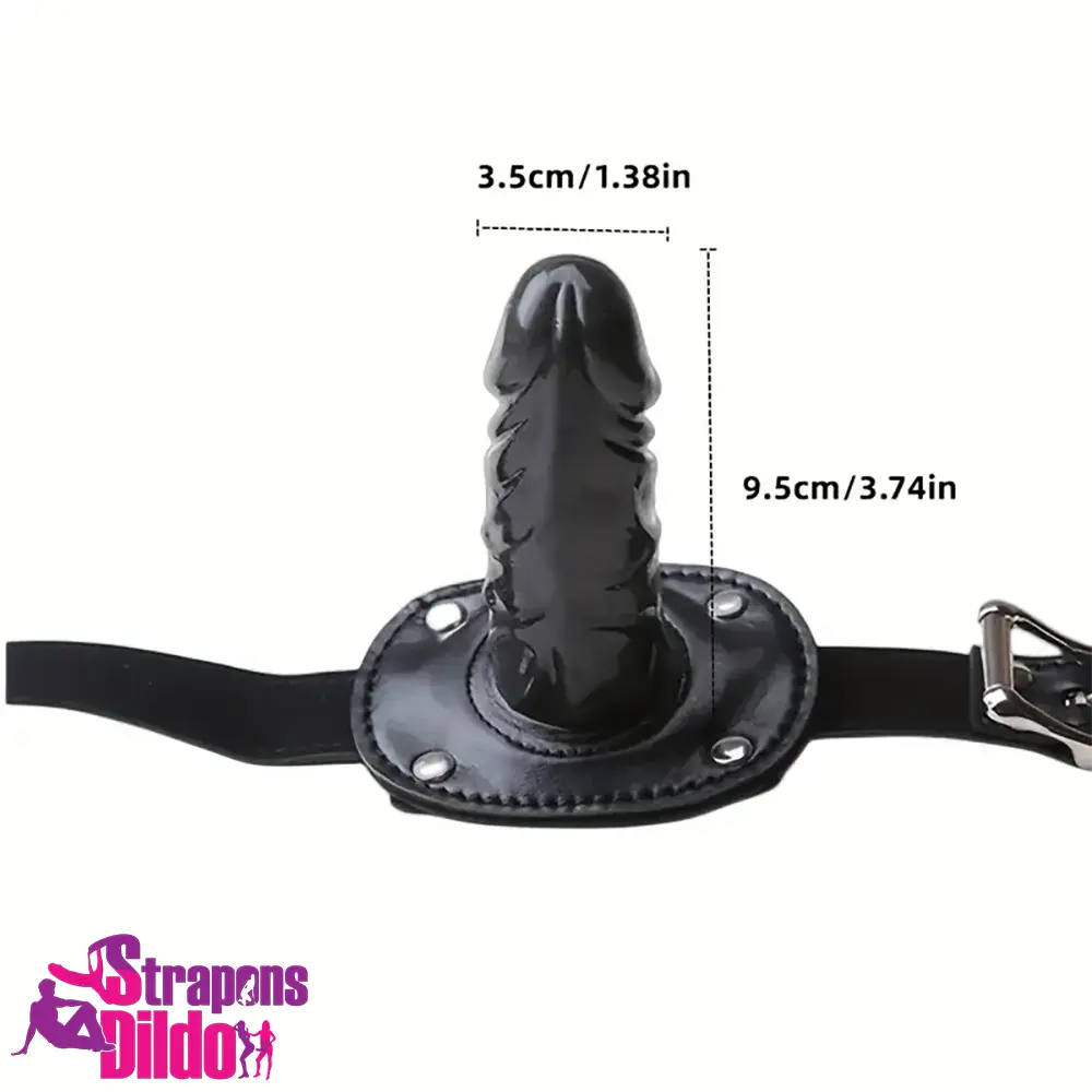 2.17in 3.74in Small Face Chine Dildo BDSM Penis Toy With PU Leather Strap ons Dildo