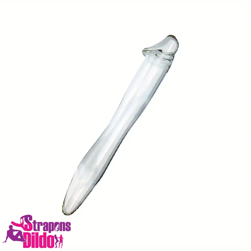 6.49in 8.26in Glass Dual Heads Dildo For Anal Vaginal Masturbator Strap ons Dildo