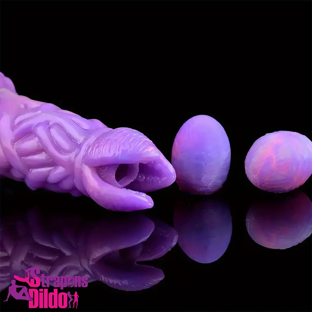 7.99in Luminous Ovipositor Silicone Dildo For Anal Vaginal Masturbator Strap ons Dildo