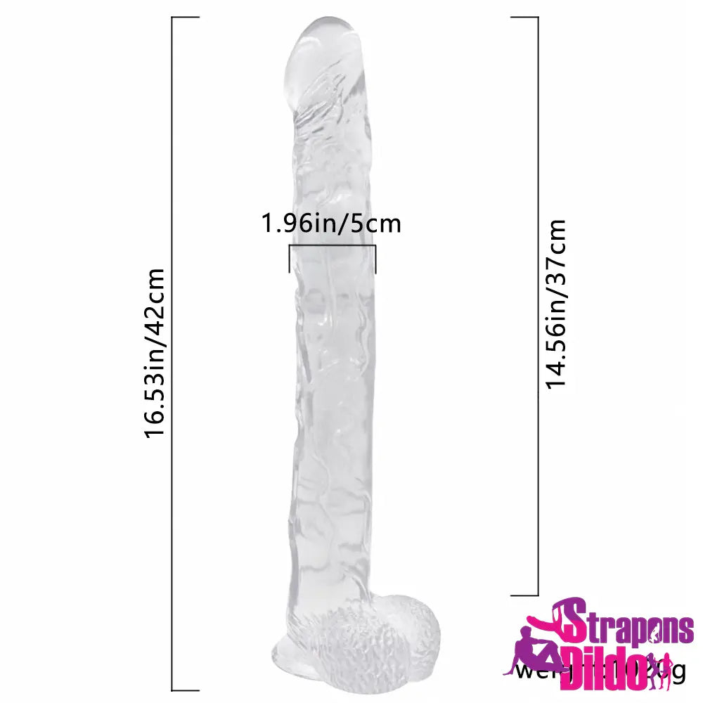 16.53in Lifelike Realistic Feeling Big Long G-spot Simulation Anal Dildo Strap ons Dildo