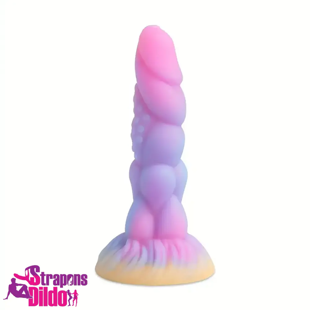 8.14in Flexible Silicone Soft Big Dildo Luminous Monster Masturbator Toy Strap ons Dildo