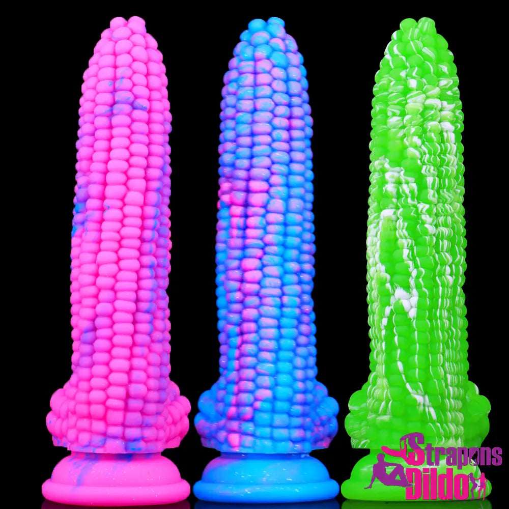 8in Silicone Soft Corn Big Dildo Sex Toy Vagina G-spot Penis Sex Toy - Strap ons Dildo