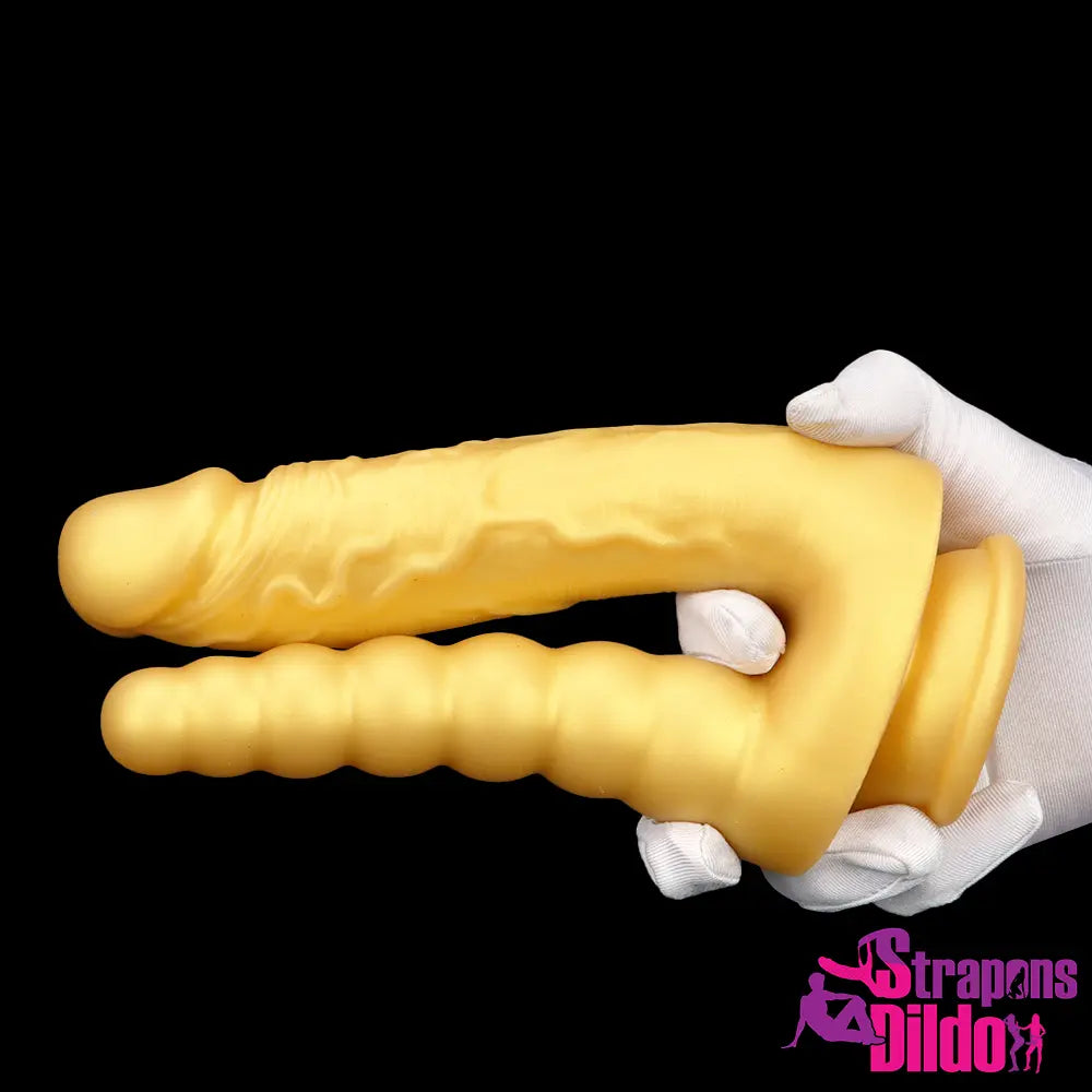 8.07in Silicone Big Soft Dildo Double Heads Dildo Butt Plug For Lesbian Strap ons Dildo