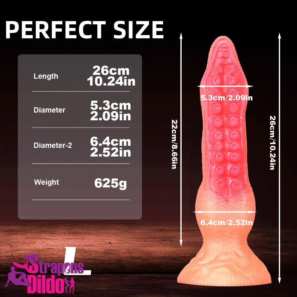 7.08in 9.06in 10.24in 11.81in Octopus Tentacle Silicone Soft Fantasy Dildo Strap ons Dildo