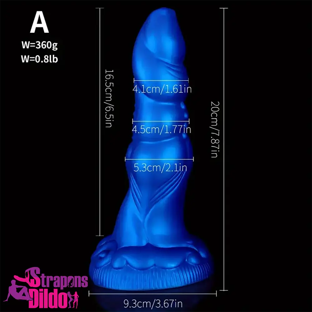 7.87in 8.1in 9.25in Silicone Realistic Monster Soft Anal Expander Dildo Strap ons Dildo