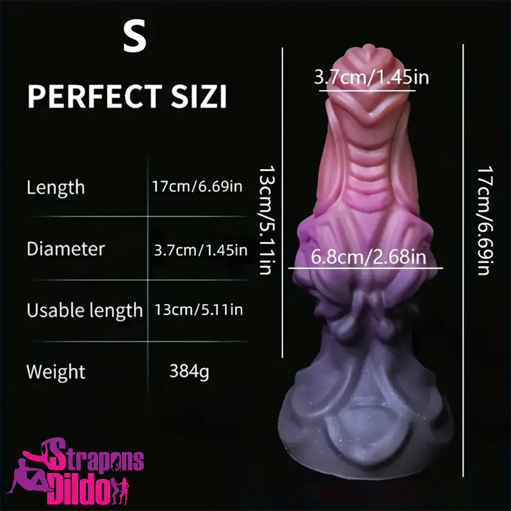 6.69in 8.66in Silicone Flexible Fantasy Dildo For BDSM Sex Anal Vagina Strap ons Dildo