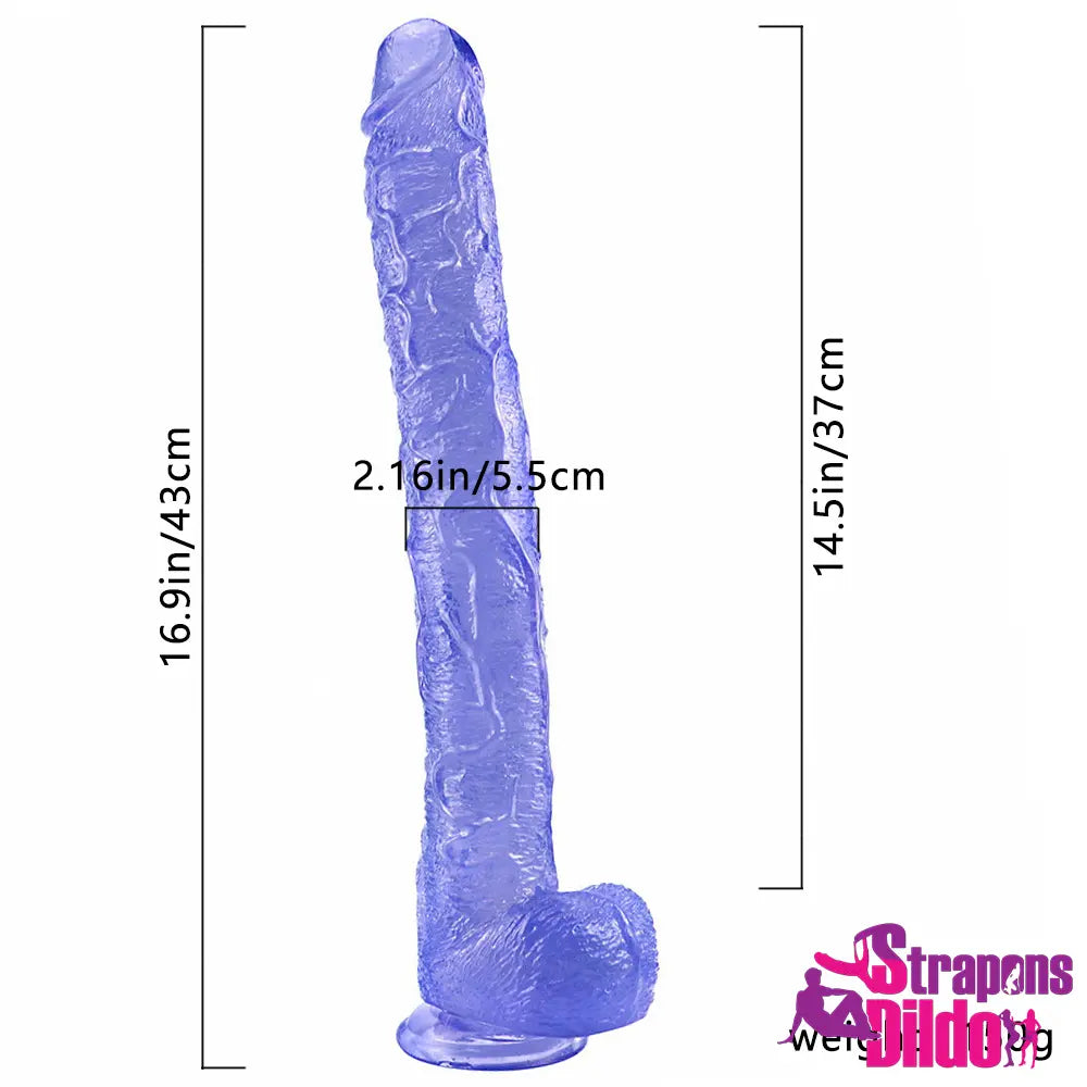 16.9in Real Feeling Huge Long Dildo For Women Men Adult Couples Strap ons Dildo