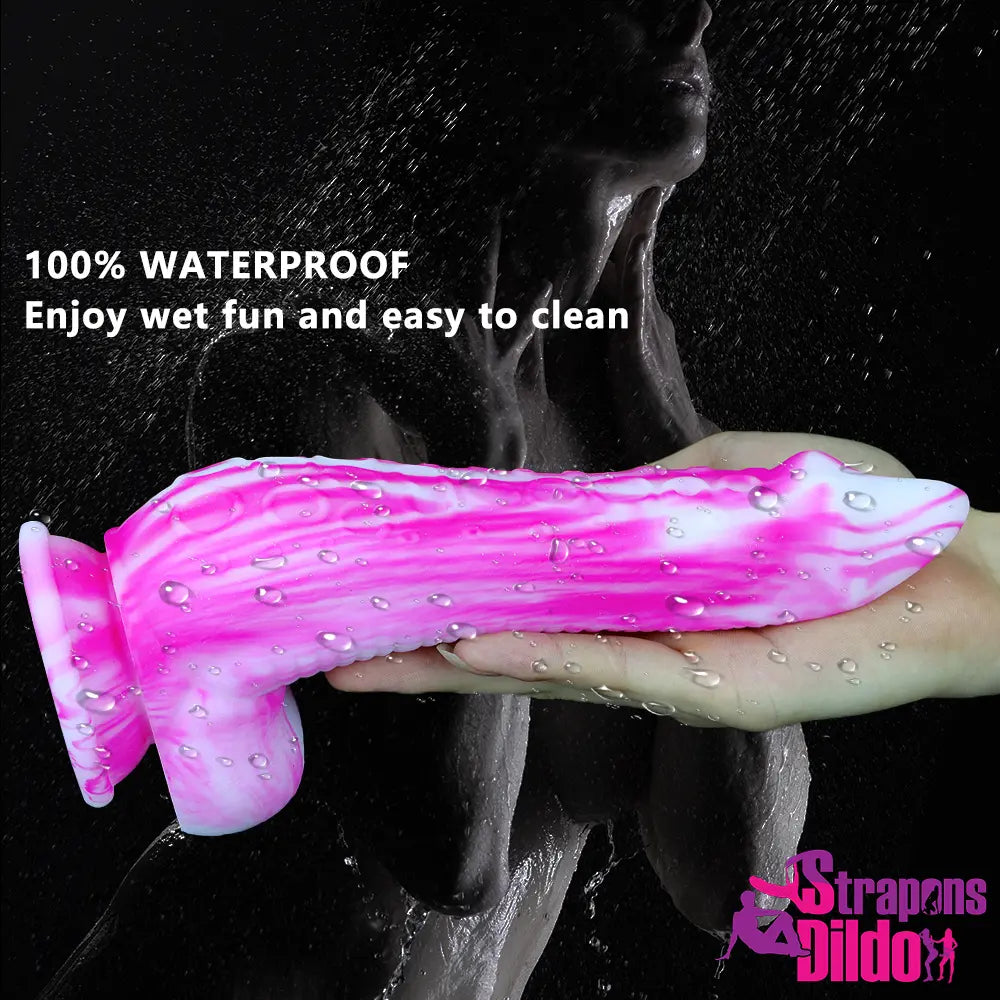 9.05in Silicone Soft Tentacle Octopus Animal Big Dildo Female Sex Toy Strap ons Dildo