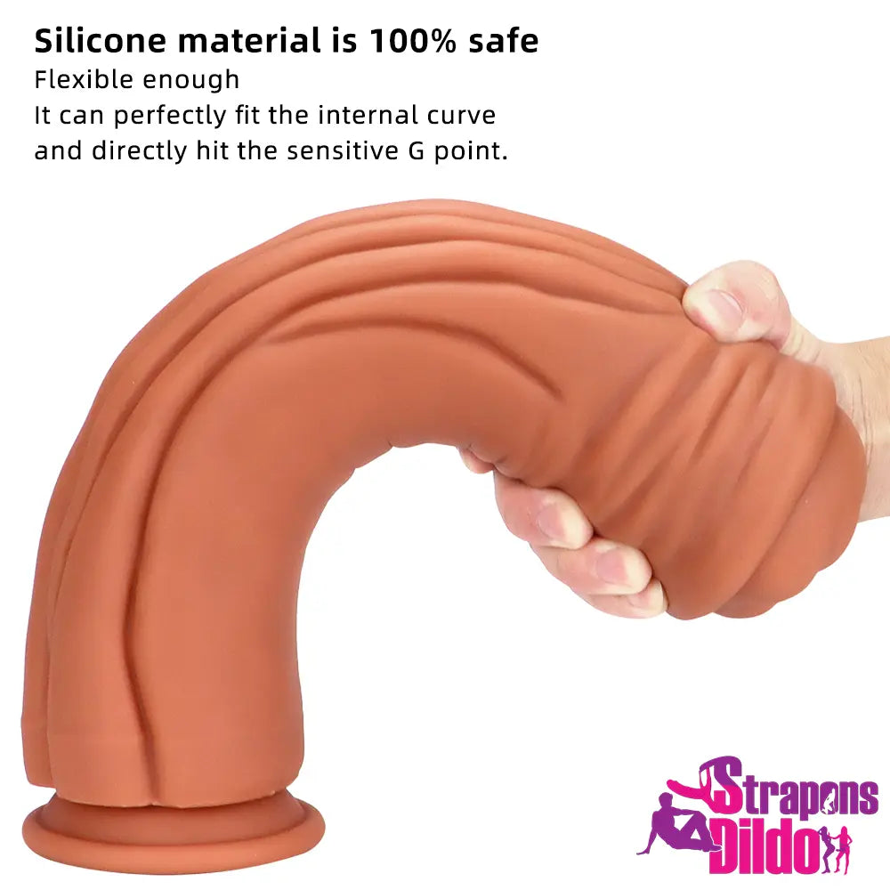 12.4in Huge Animal Horse Cock Silicone Soft Thick G-Spot Vagina Dildo Strap ons Dildo