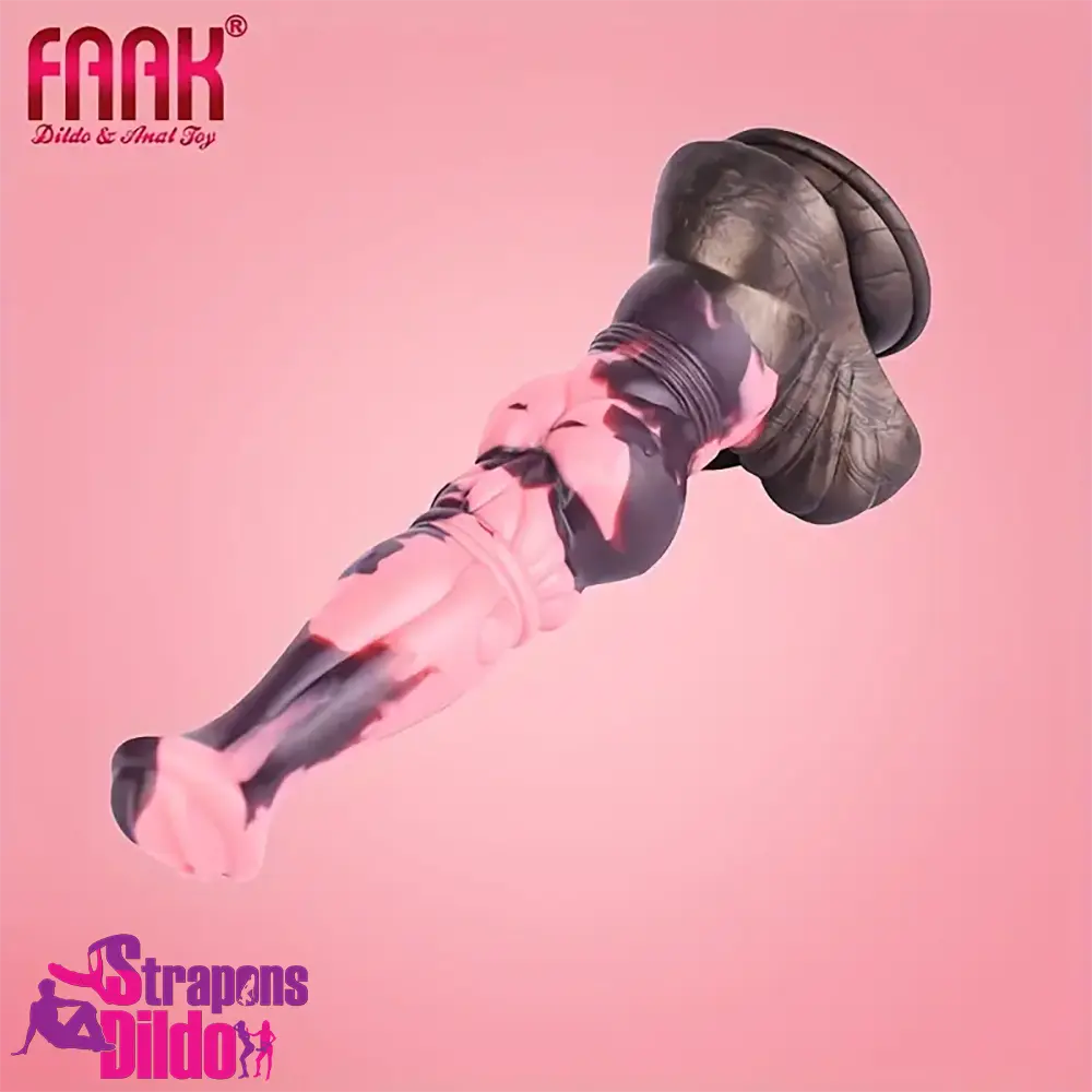 11in 9.8in 11.2in 9.8in Silicone Fantasy Large Horse Penis Knot Dildo Strap ons Dildo