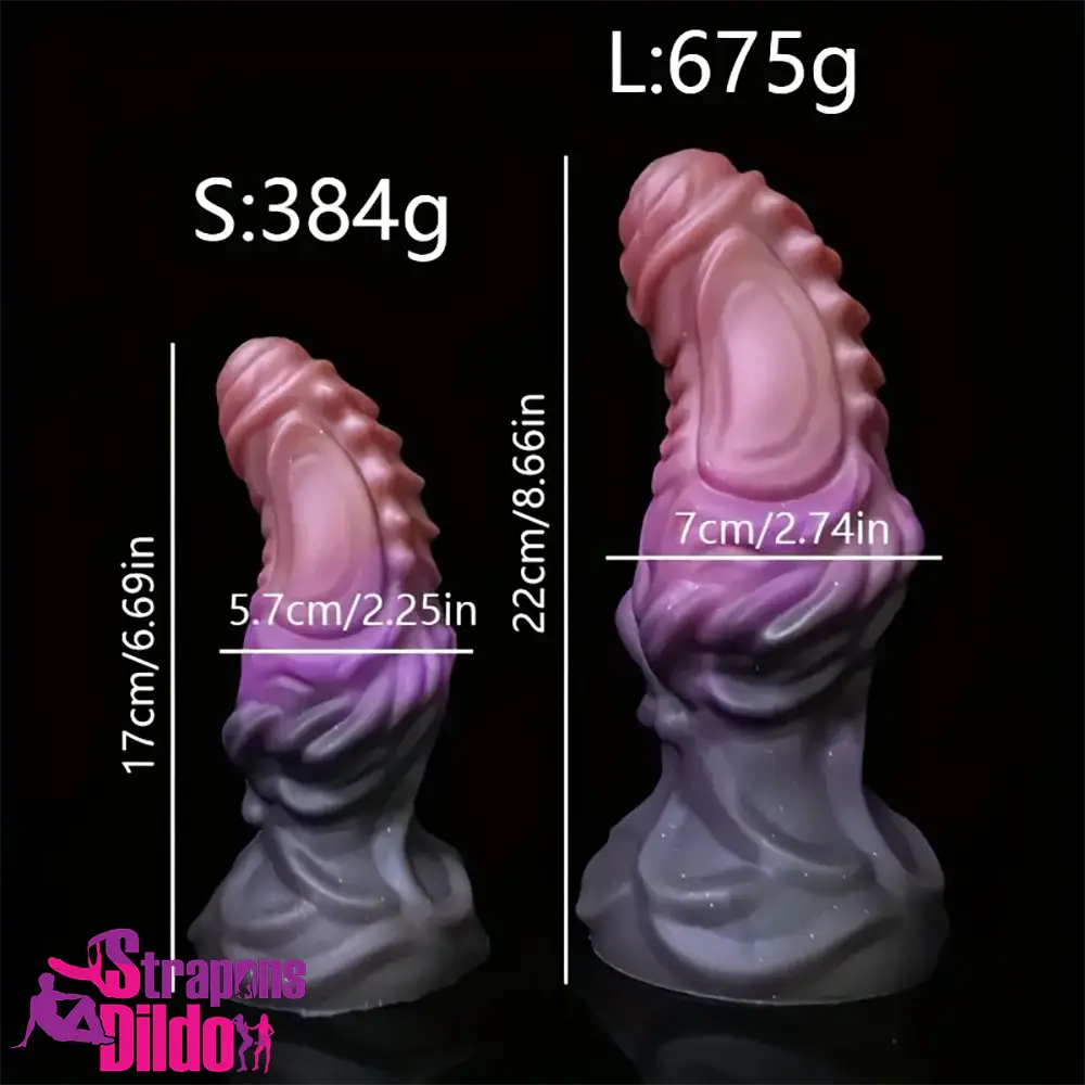 6.69in 8.66in Silicone Flexible Fantasy Dildo For BDSM Sex Anal Vagina Strap ons Dildo