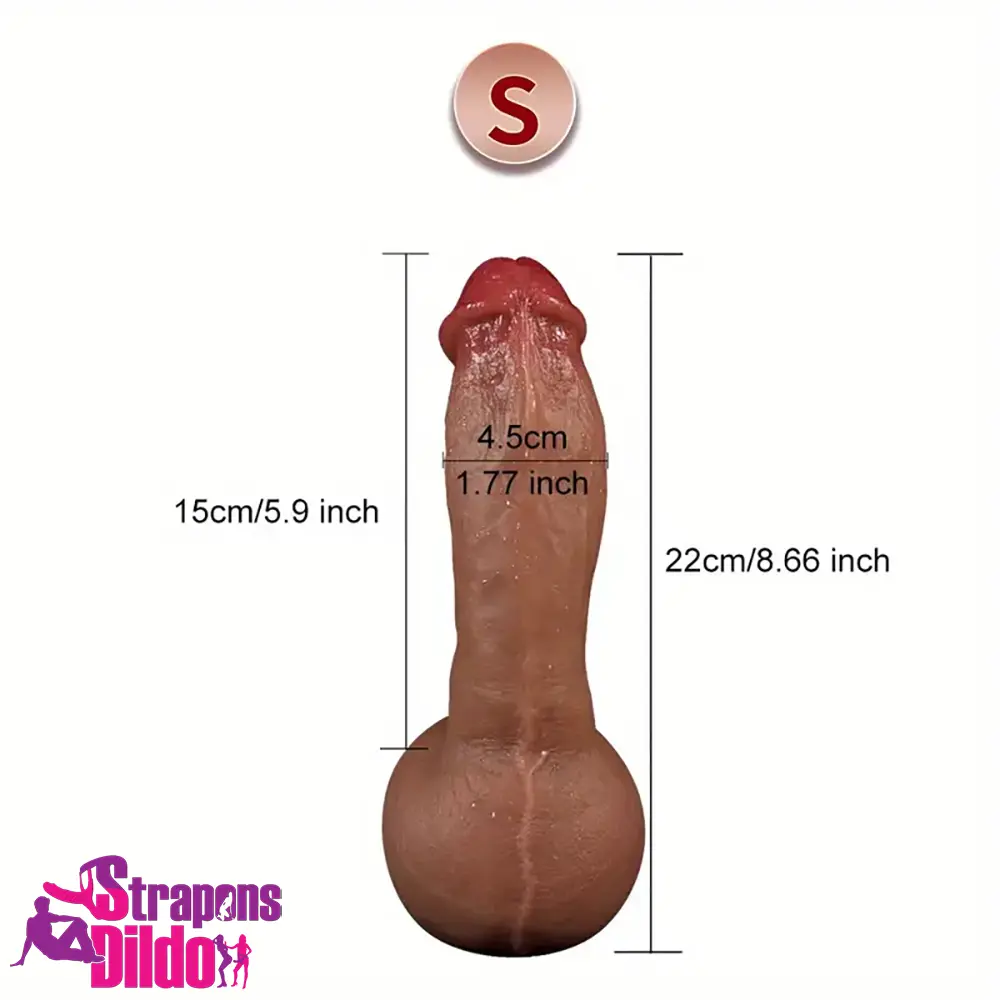 8.66in 9in 9.25in Real Skin Silicone Soft Penis Dildo For Women Adult Toy Strap ons Dildo