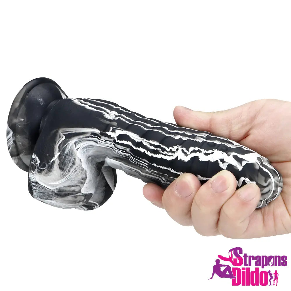 7.08in Real Feeling Silicone Uncut Fantasy Soft Dildo Sex Toy For Women Strap ons Dildo