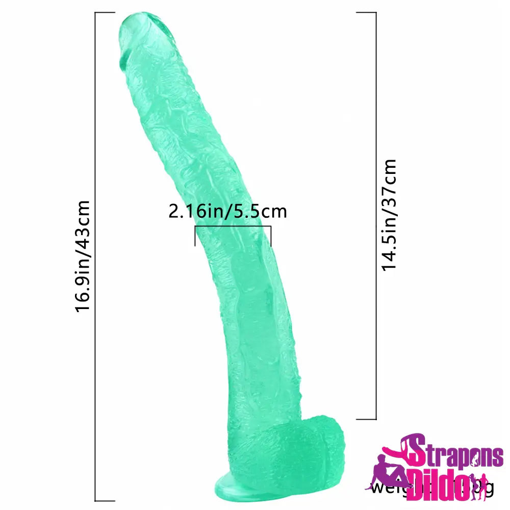 16.9in Real Feeling Huge Long Dildo For Women Men Adult Couples Strap ons Dildo