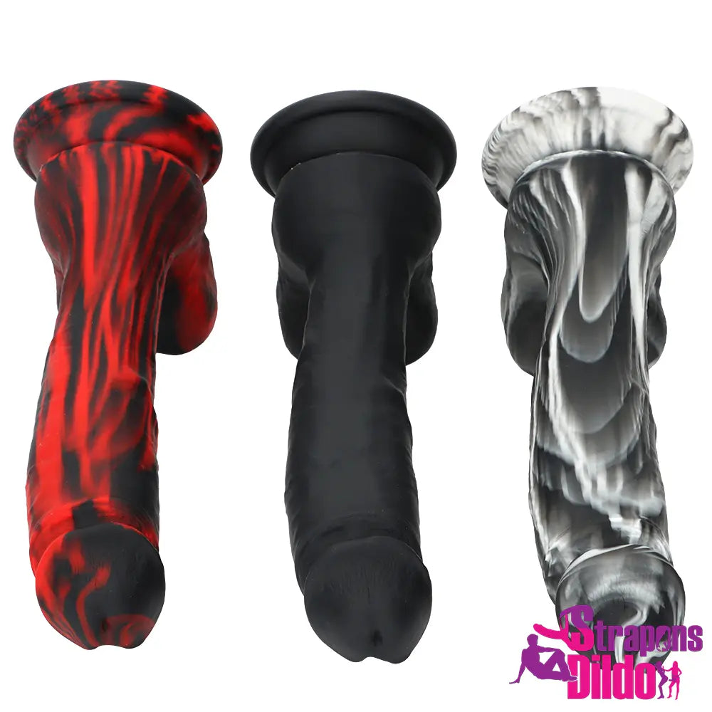 8.46in Large Silicone Soft Mixed Color Dildo For Couples Gay Lesbian Strap ons Dildo