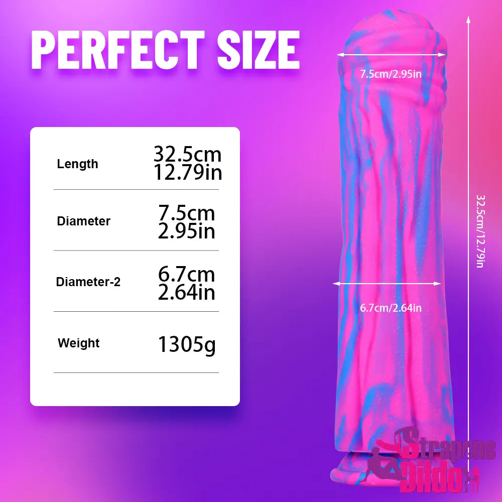 12.79in Thick Fat Silicone Soft Huge Cock Dildo For Men Sex Toy - Strap ons Dildo