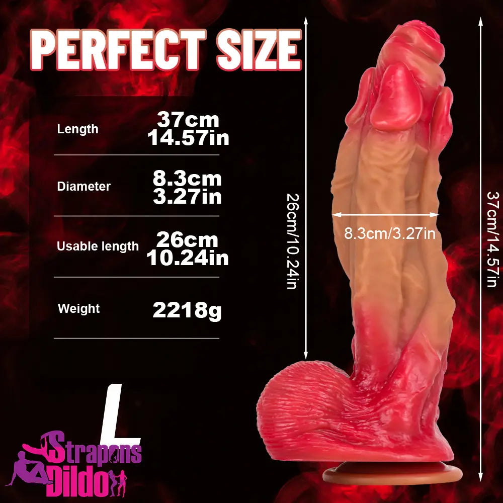 11.22in 12.99in 14.57in Silicone Fantasy Big Soft Cock Odd Lifelike Dildo Strap ons Dildo