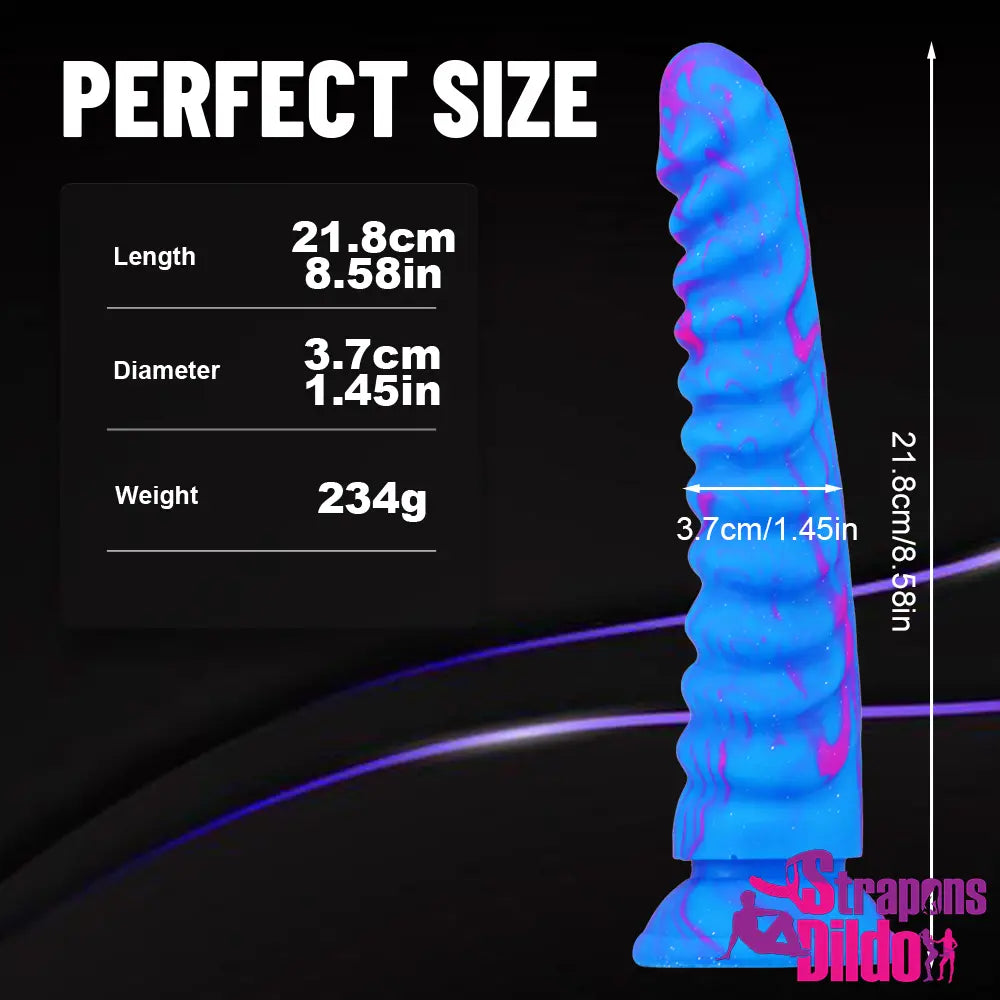 8.58in Silicone Soft Fantasy Large Dildo Penis Vagina Anal Butt Plug - Strap ons Dildo