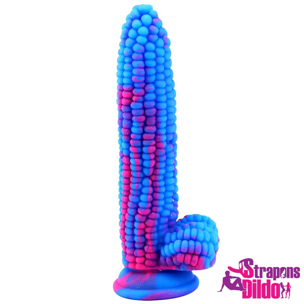 8.26in Silicone Soft Corn Cob Big Dildo Couples Gay Lesbian Sex Toy Strap ons Dildo