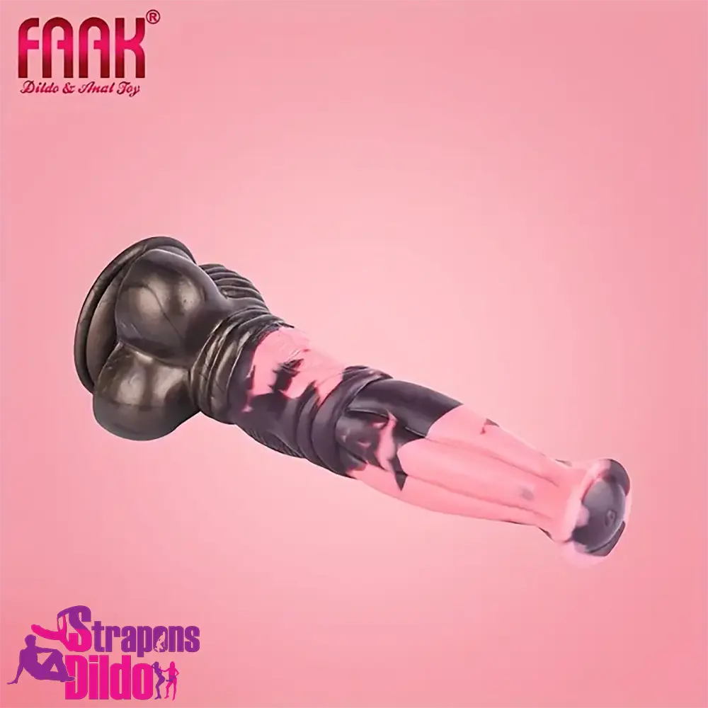 11in 9.8in 11.2in 9.8in Silicone Fantasy Large Horse Penis Knot Dildo Strap ons Dildo