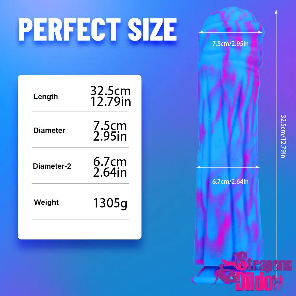 12.79in Thick Fat Silicone Soft Huge Cock Dildo For Men Sex Toy - Strap ons Dildo