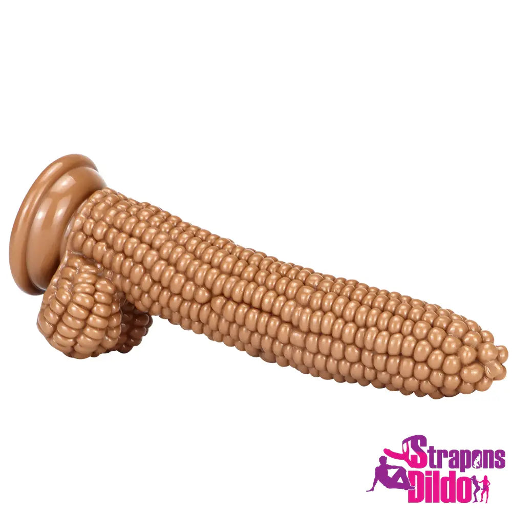 8.26in Corn PVC G Spot Real Feeling Big Anal Dildo With Suction Cup Strap ons Dildo