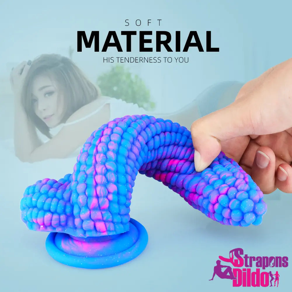 8in Silicone Soft Corn Big Dildo Sex Toy Vagina G-spot Penis Sex Toy - Strap ons Dildo