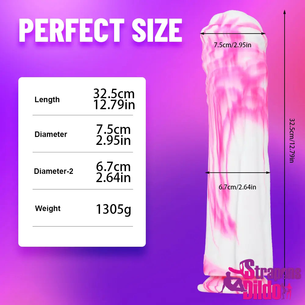 12.79in Thick Fat Silicone Soft Huge Cock Dildo For Men Sex Toy - Strap ons Dildo