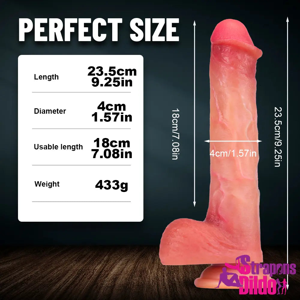 9.25in Big Anal Lifelike Dildo Realistic Penis Women Erotic Dick Sex Toy - Strap ons Dildo