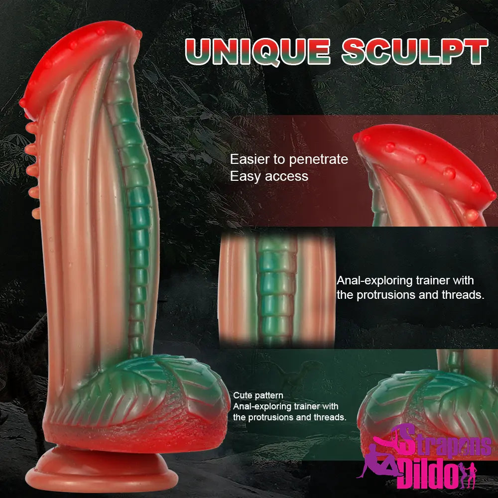 8.18in Fantasy Silicone Soft Spiked Big Dildo For Women Butt Expander - Strap ons Dildo