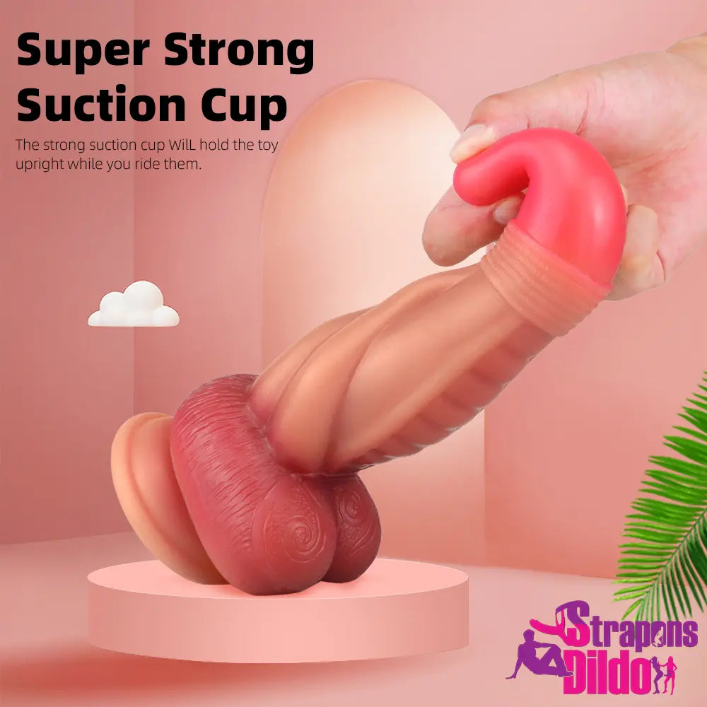 9.45in Silicone Soft G Spot Fantasy Big Dildo Erotic Sex Toy For Women - Strap ons Dildo