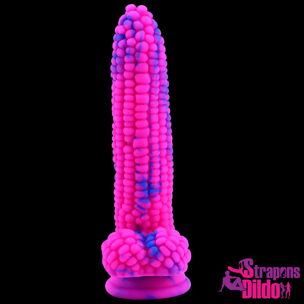 8.26in Silicone Soft Corn Cob Big Dildo Couples Gay Lesbian Sex Toy Strap ons Dildo