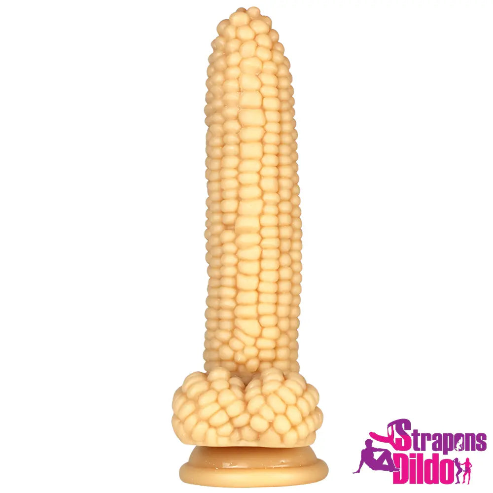 8.26in Corn PVC G Spot Real Feeling Big Anal Dildo With Suction Cup Strap ons Dildo