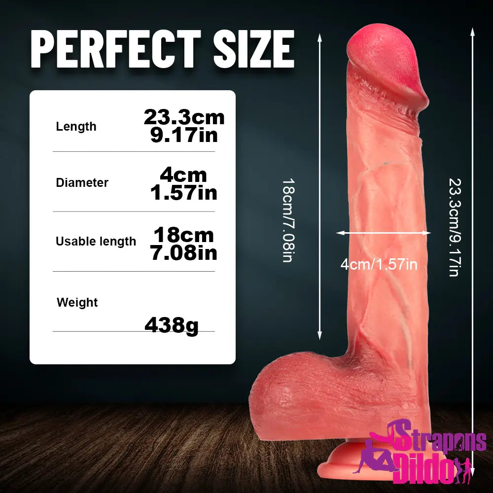 9.17in Super Realistic Huge Dildo Female Women Erotic Masturbator - Strap ons Dildo