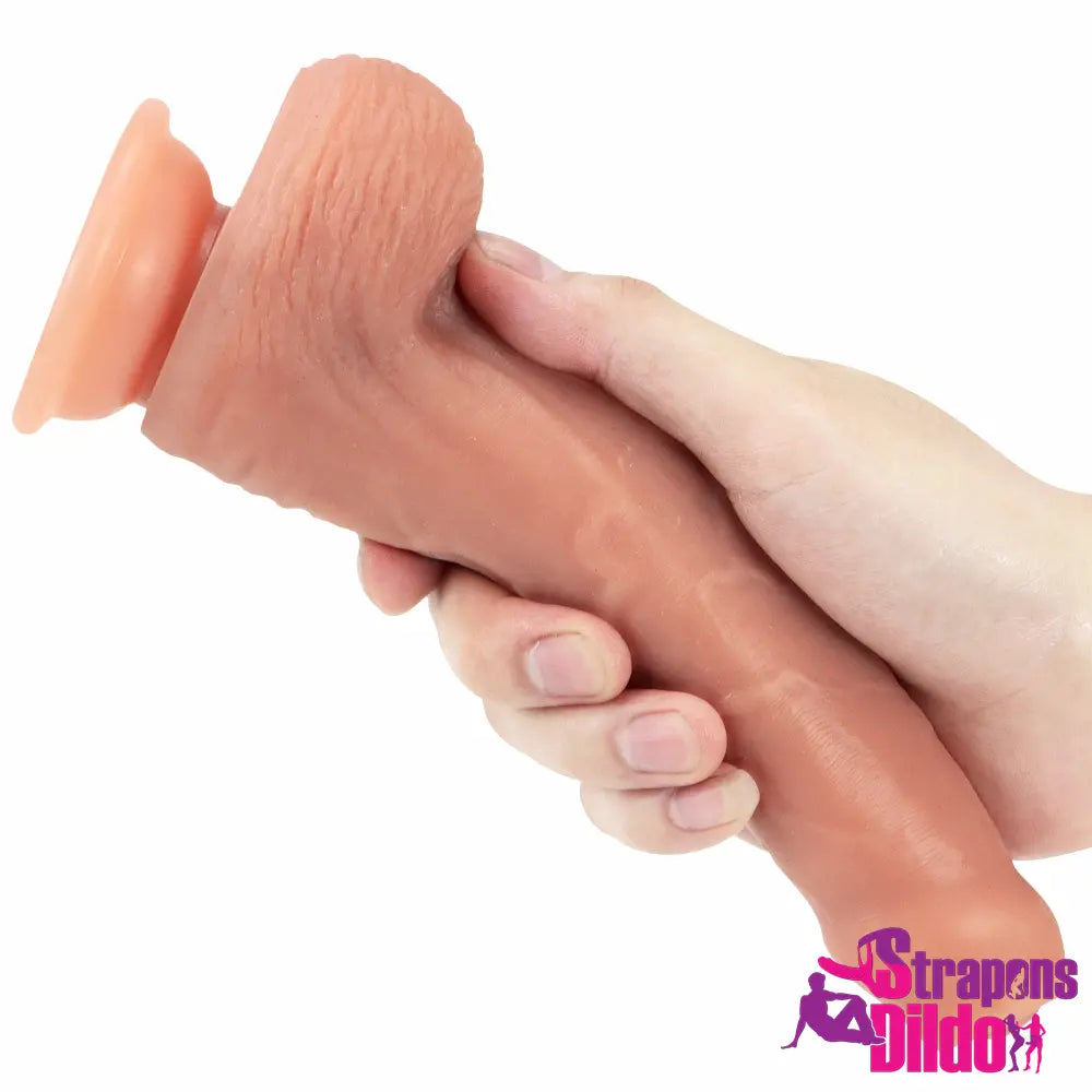 8.66in Realistic Silicone Soft Uncut G Spot Dildo For Adult Masturbator - Strap ons Dildo