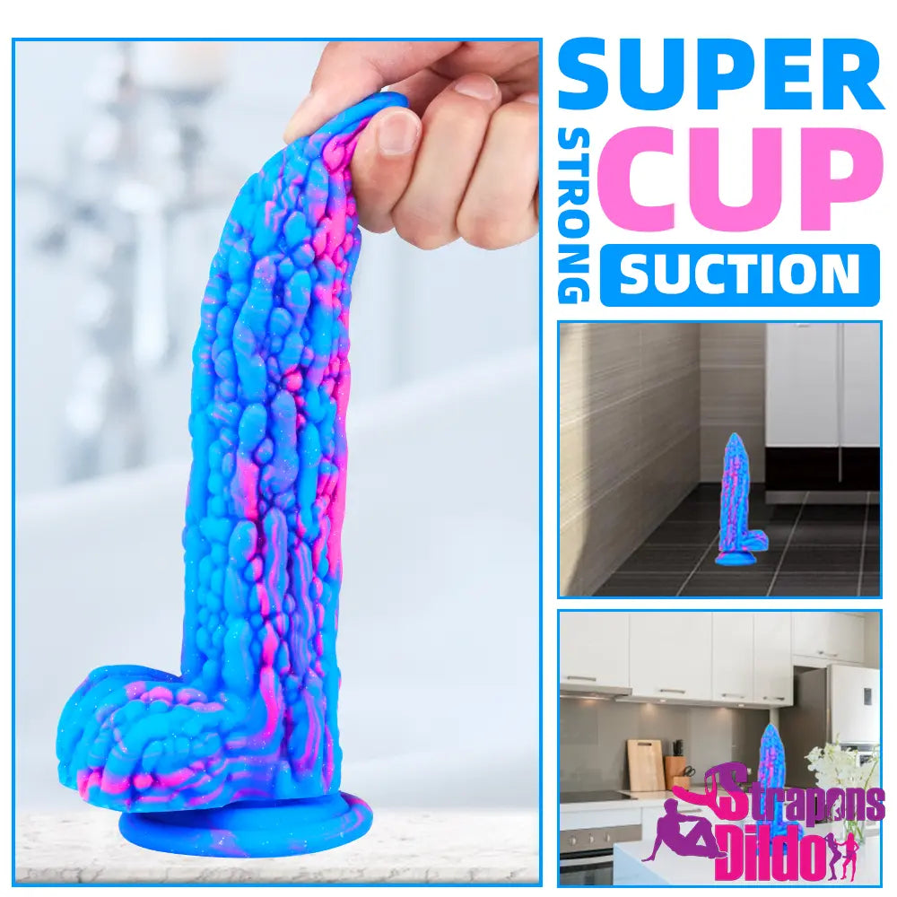 8in Silicone Soft Fantasy Big Dildo Sex Toy For Vagina G-spot Orgasm - Strap ons Dildo