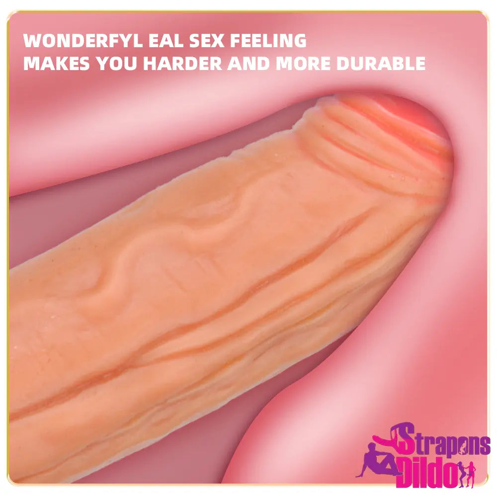 7.68in Realistic Silicone Soft Penis Dildo For Adult Lesbian Women Orgasm - Strap ons Dildo