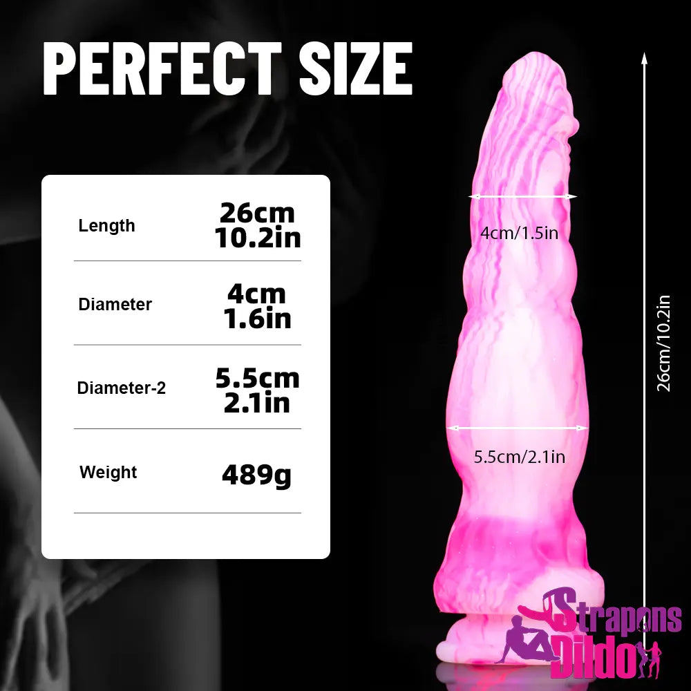 10.2in Silicone Big Soft Dildo Sex Toy For G-spot Anal Stimulation - Strap ons Dildo