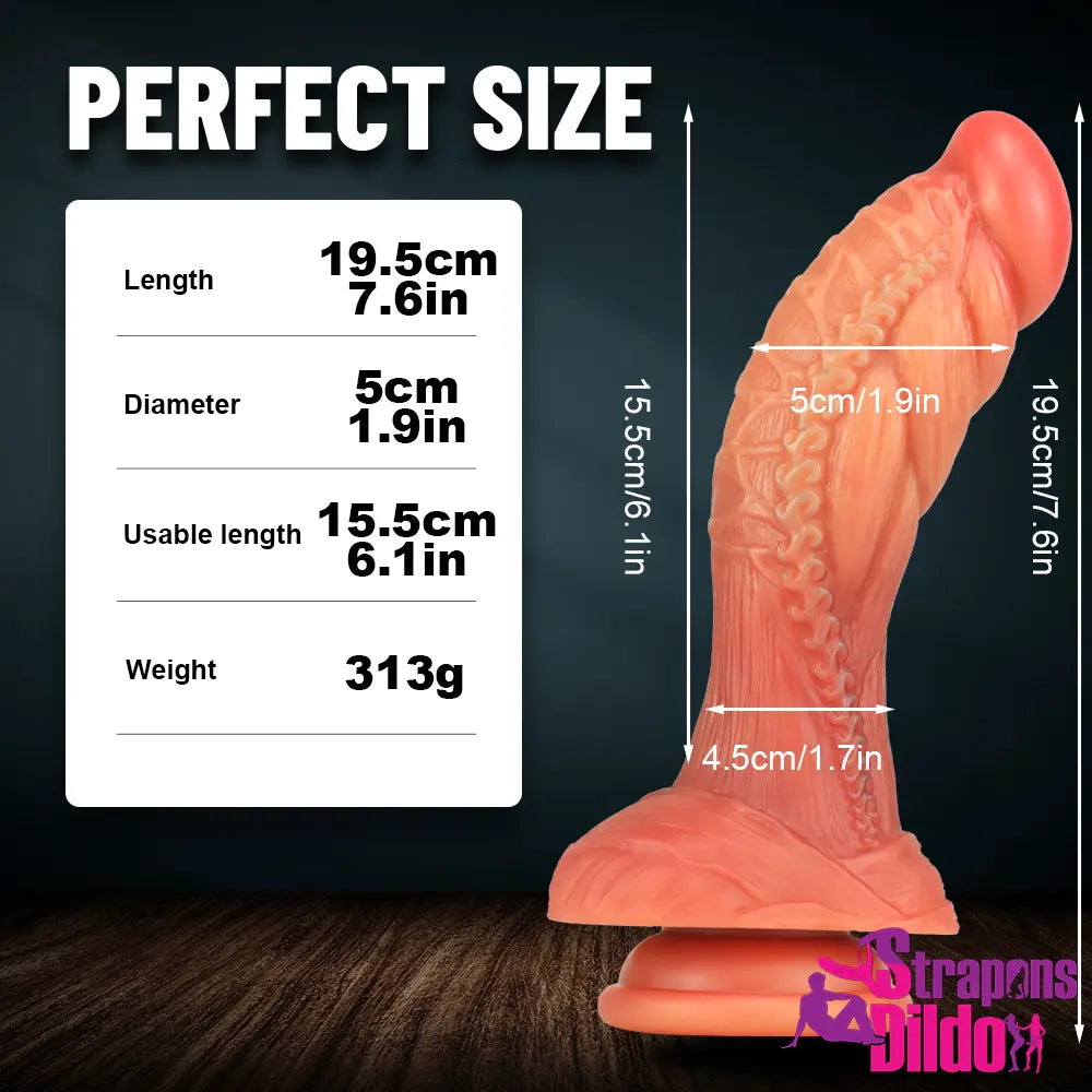 7.6in Flexible Silicone Penis Dong Anal Women Dildo For Masturbation - Strap ons Dildo