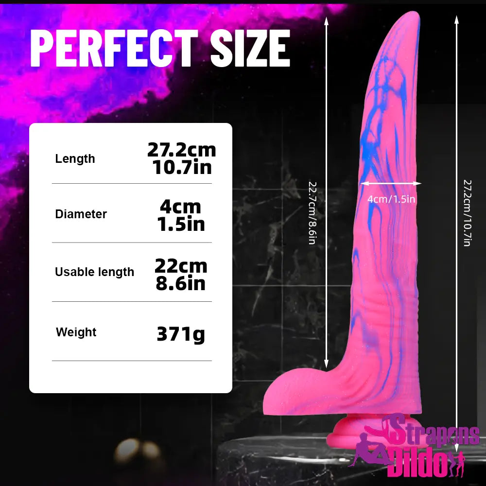 10.7in Silicone Soft Fantasy Large Dildo Penis Vagina Anal Butt Plug - Strap ons Dildo