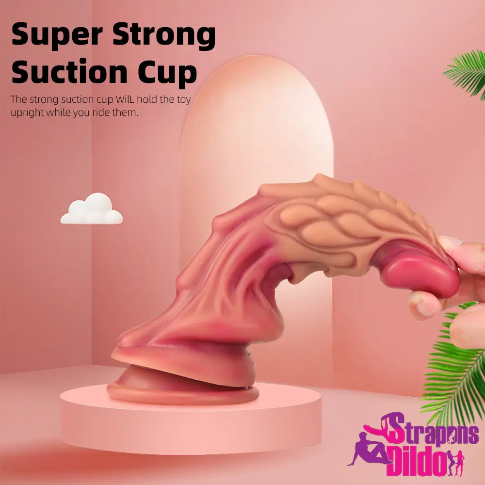 8.66in Silicone Soft G Spot Dragon Animal Big Dildo Erotic Sex Toy - Strap ons Dildo