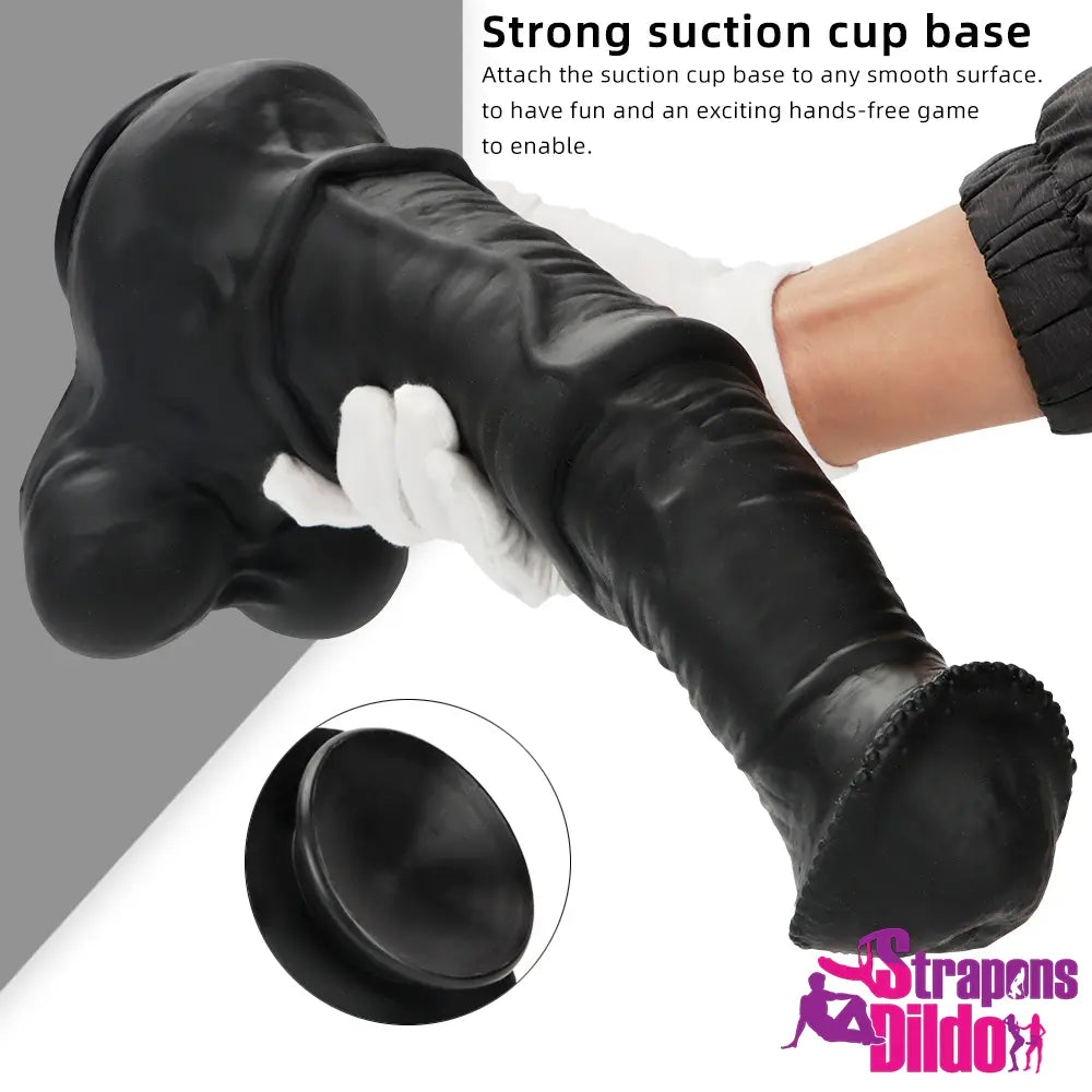 10.04in 11.41in 13.38in Horse Cock Big Black Animal Dildo For Women Strap ons Dildo