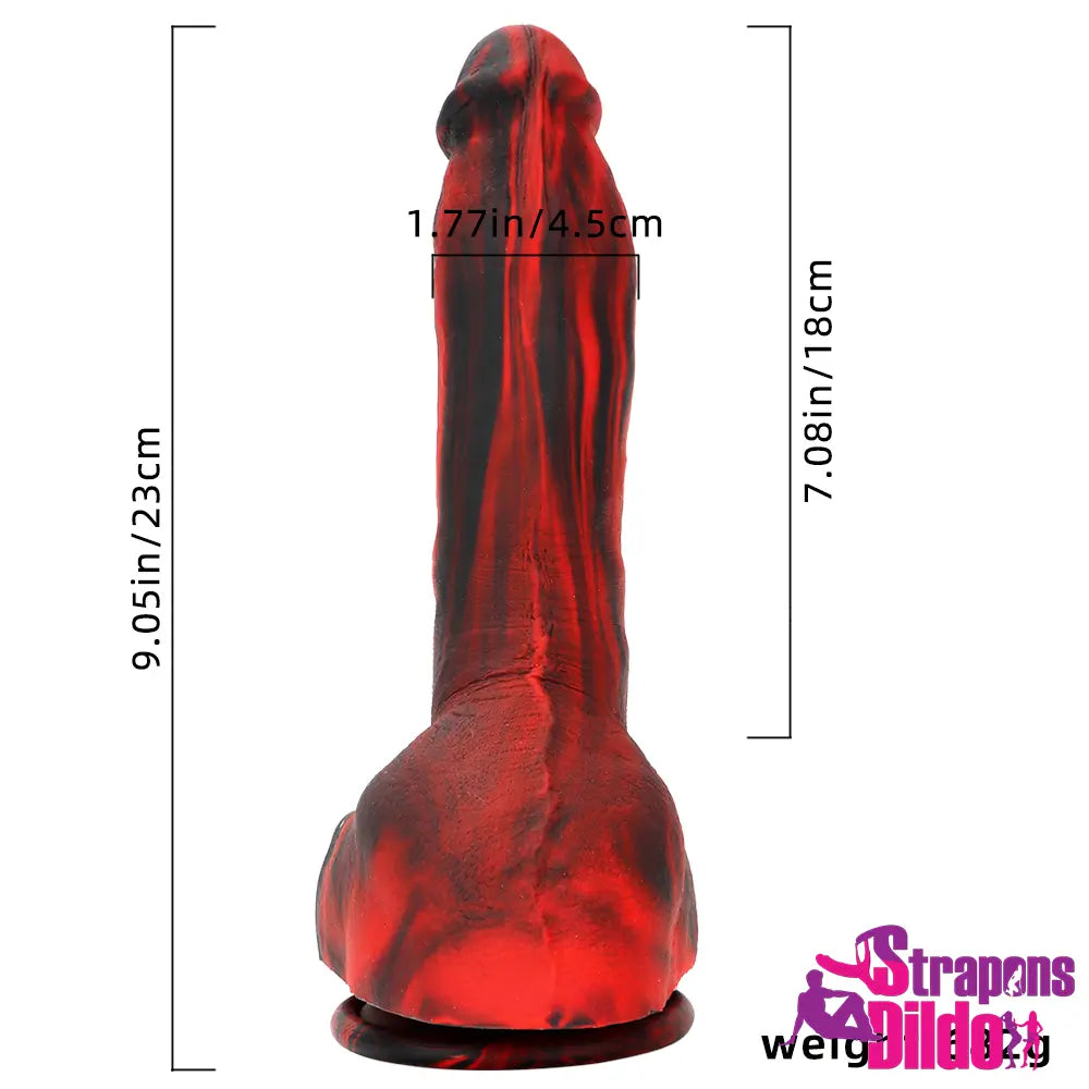 9.05in Real Big Silicone Suction Cup Soft Anal Lifelike Women Gay Dildo - Strap ons Dildo