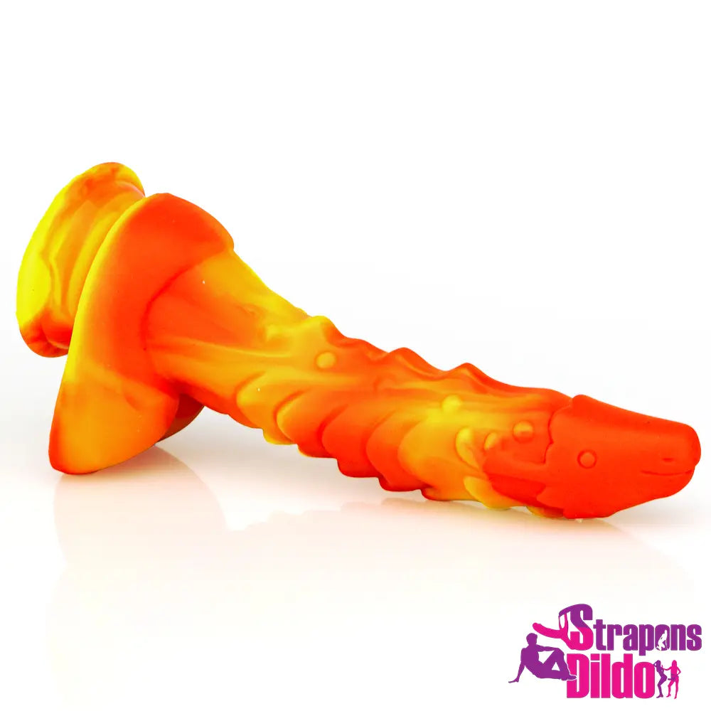 9.37in Silicone Soft Dragon Animal Big Dildo Sucker Female Dildo Sex Toy - Strap ons Dildo