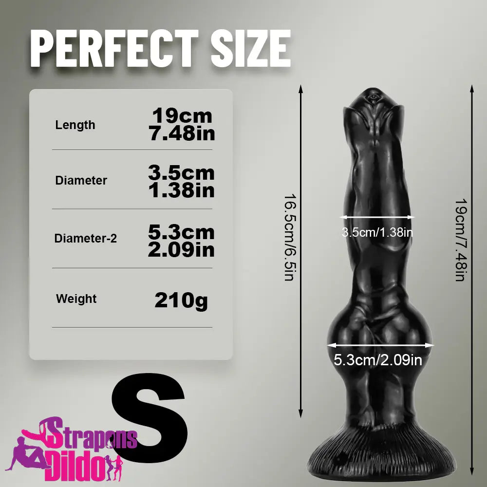 7.48in 9.45in 11.02in 12.99in Big Fantasy Animal Dog Cock Knot Dildo Strap ons Dildo