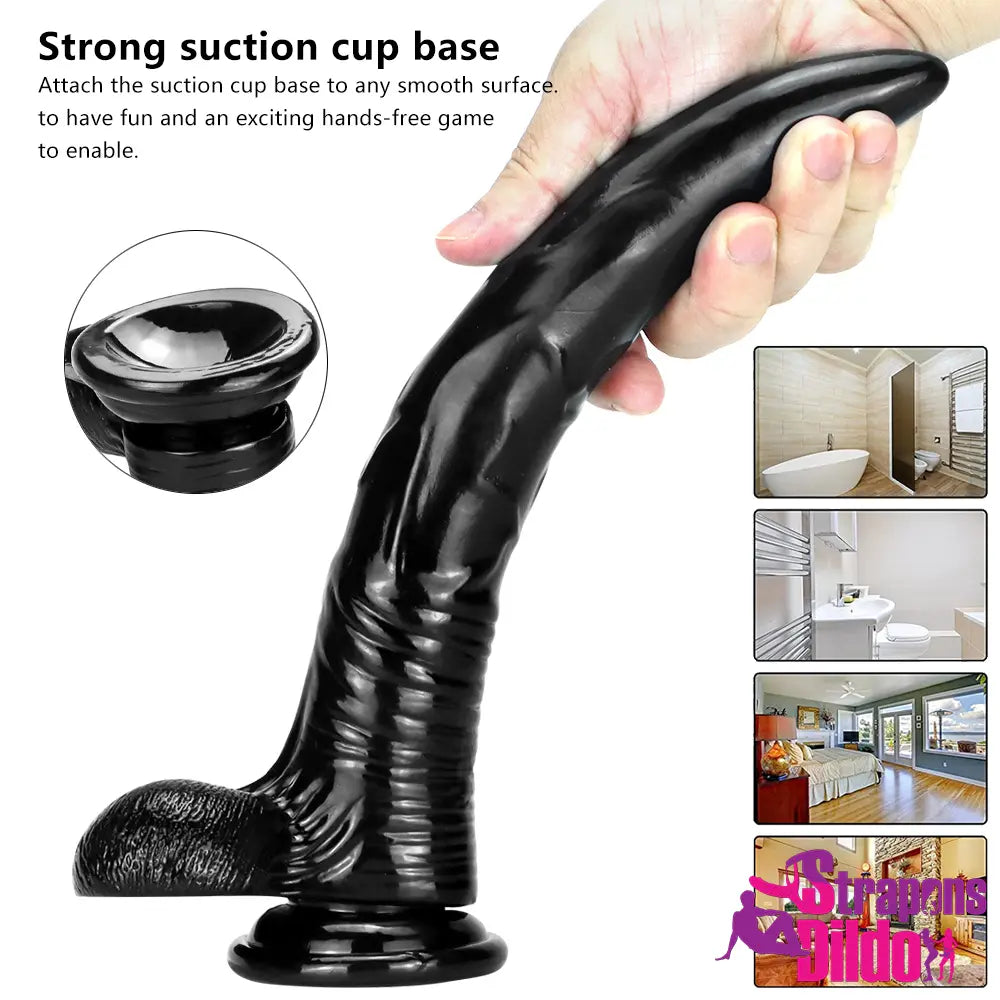 10.62in Sharp Design Thin G-Spot Vagina Stimulator Big Anal Dildo Strap ons Dildo