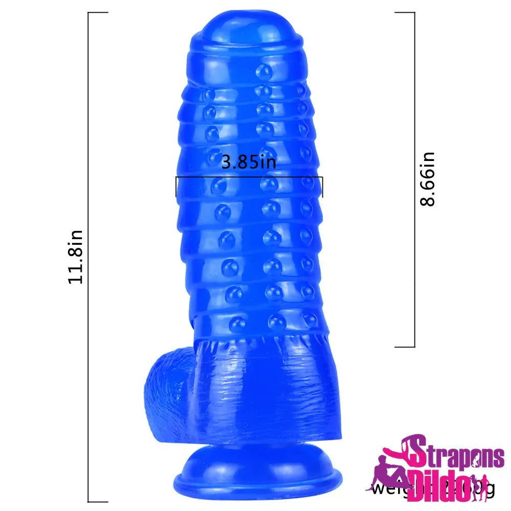 11.8in Thick Uncut Big Spiked Dildo For Vagina Masturbator Female Sex Strap ons Dildo