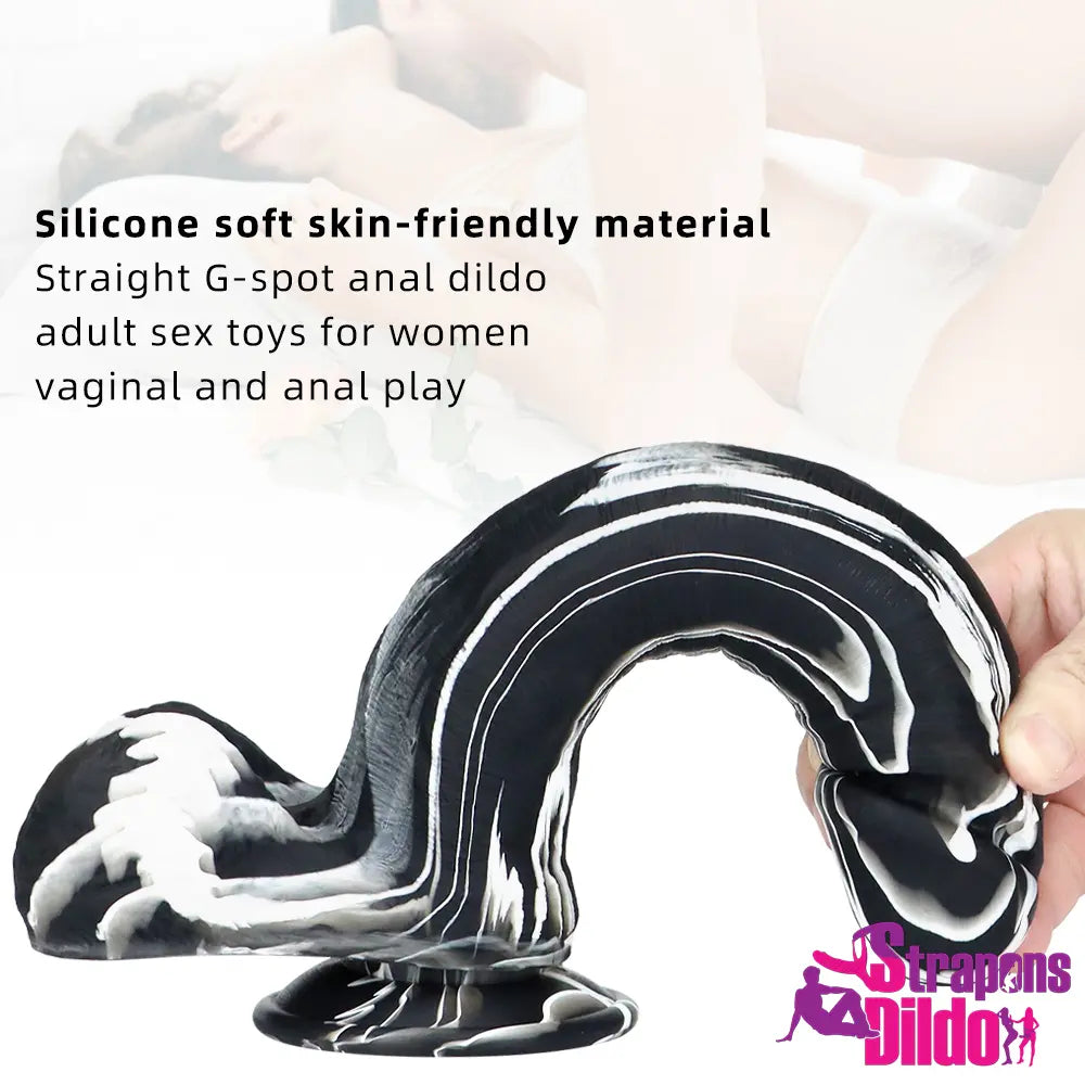 9.44in Silicone Soft Big Prostate Massage Dildo For G-spot Stimulation Strap ons Dildo